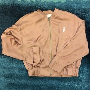 💖Blush Pink jacket with Embroidered Roses